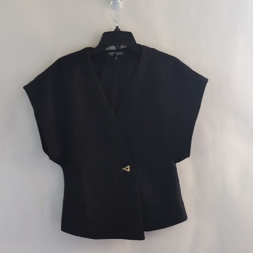 Black Textured Oversized Blazer Jacket Slouchy Size Medium
